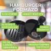 Milestone66 Burger-Fleischformer, Presse – antihaftbeschichtet, Metall – 11,5 cm