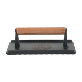   Öntöttvas Grillprés, húsvasaló - 20 x 10 cm - Milestone66 