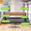 Öntöttvas Grillprés, húsvasaló - 20 x 10 cm - Milestone66 