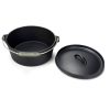 Milestone66 4,5 quart Pre-Seasoned Cast Iron Dutch Oven with Lid and Lid Lifter Tool