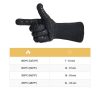 Milestone66 Čierne aramidové grilovacie-bbq rukavice