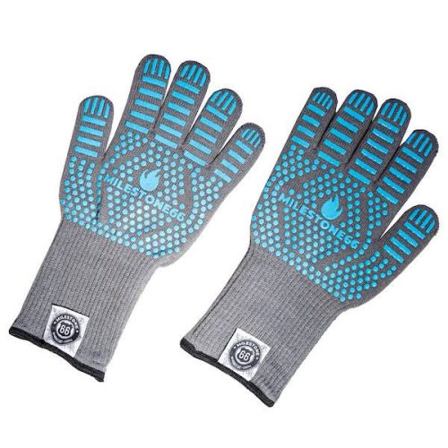 Milestone66 Blue-grey aramid grill-bbq gloves