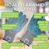 Szürke-kék aramid hőálló grill-bbq kesztyű - Milestone66