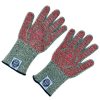 Milestone66 Mănuși aramid verde-roșu grătar-bbq