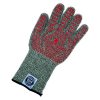 Milestone66 Zeleno-červené aramidové grilovací-bbq rukavice