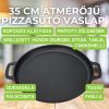 Pizzasütő öntöttvas vaslap 35 cm - Milestone66 