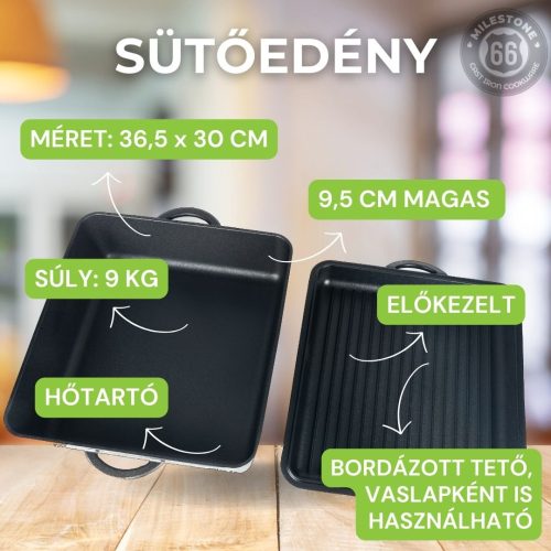 Milestone66 Cast iron Baking dish 36,5 x 30 cm