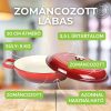 Zománcozott Öntöttvas Lábas fedővel 30 cm - Milestone66 