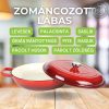 Zománcozott Öntöttvas Lábas fedővel 30 cm - Milestone66 