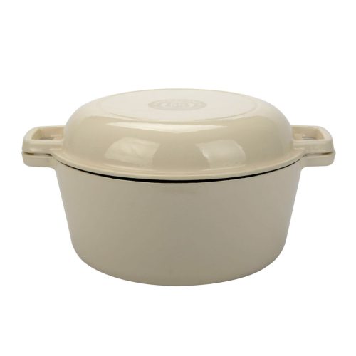 Zománcozott Öntöttvas Double Dutch Oven fedővel, 26 cm - Milestone66 