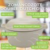 Zománcozott Öntöttvas Double Dutch Oven fedővel, 26 cm - Milestone66 