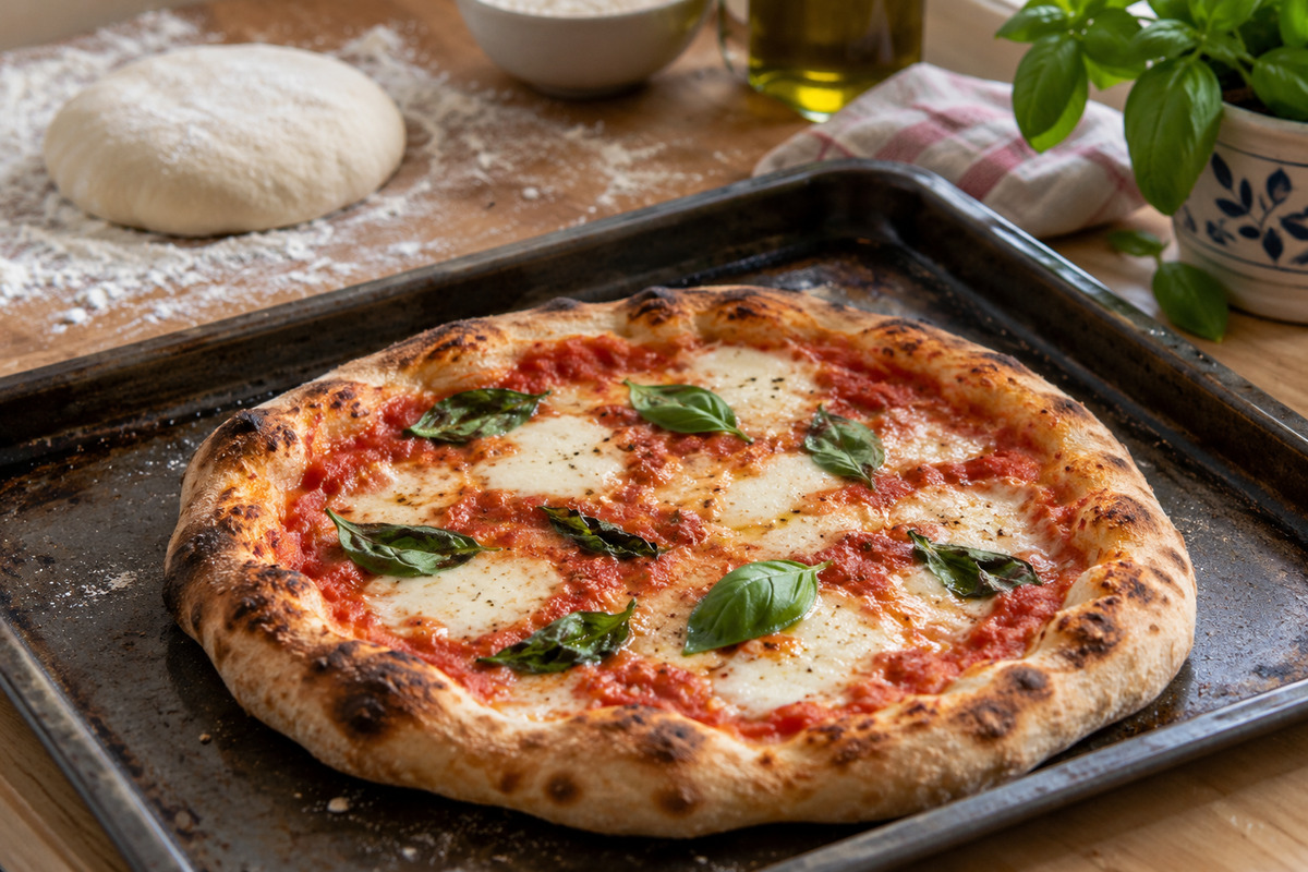How to use a pizza peel without sticking or torn dough