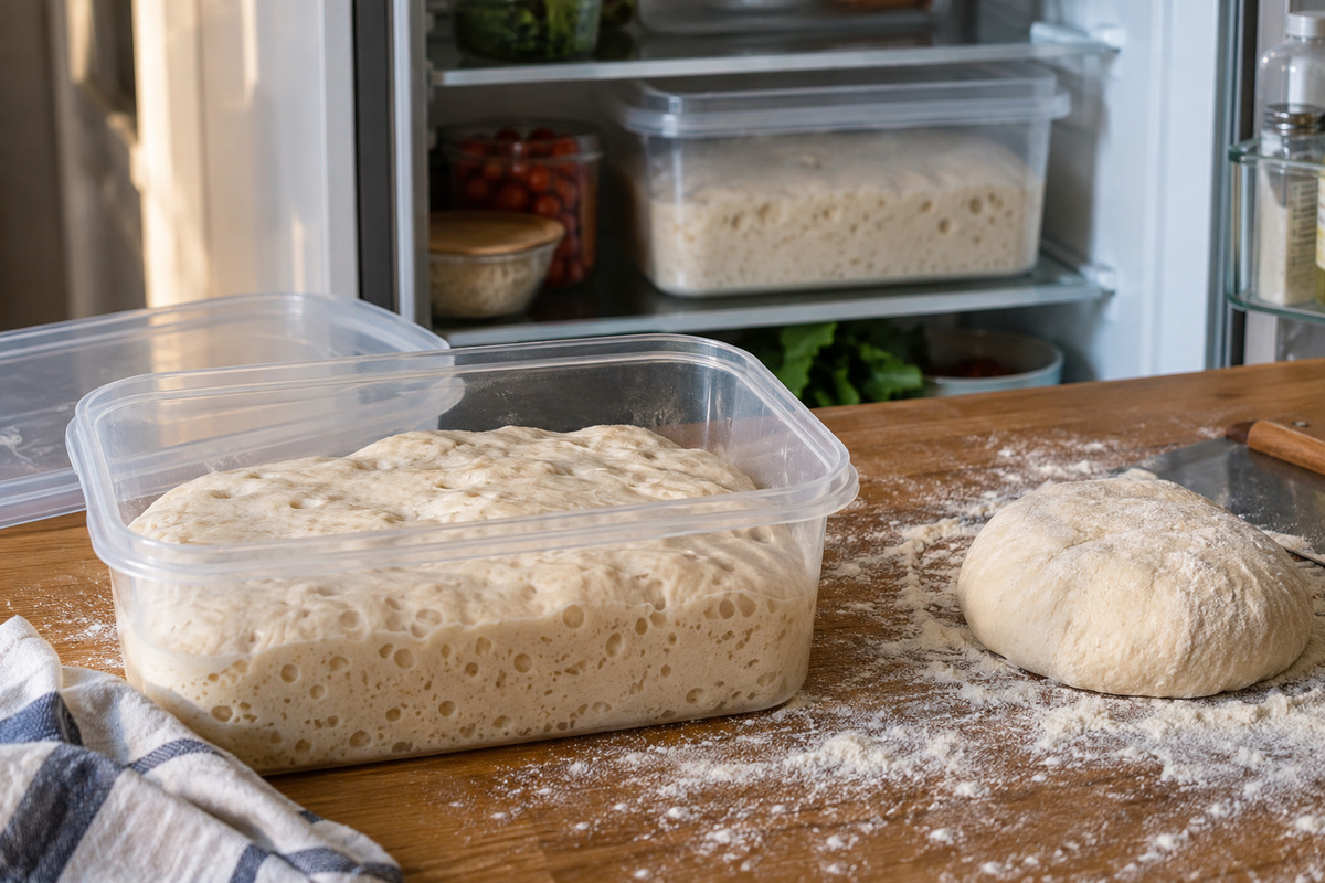 Cold-fermented pizza dough: a practical overnight schedule